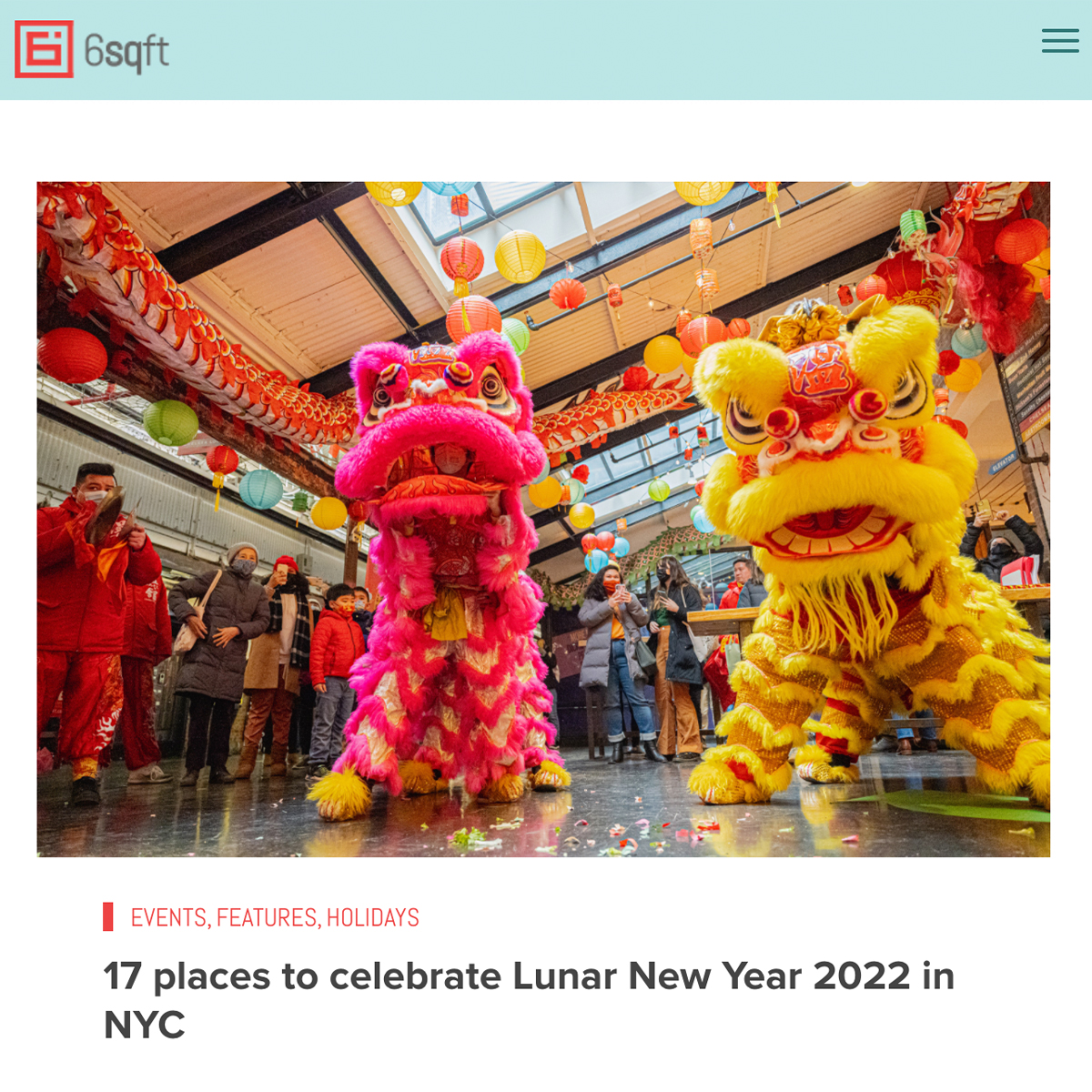 6sqft: 17 places to celebrate Lunar New Year 2022 in NYC